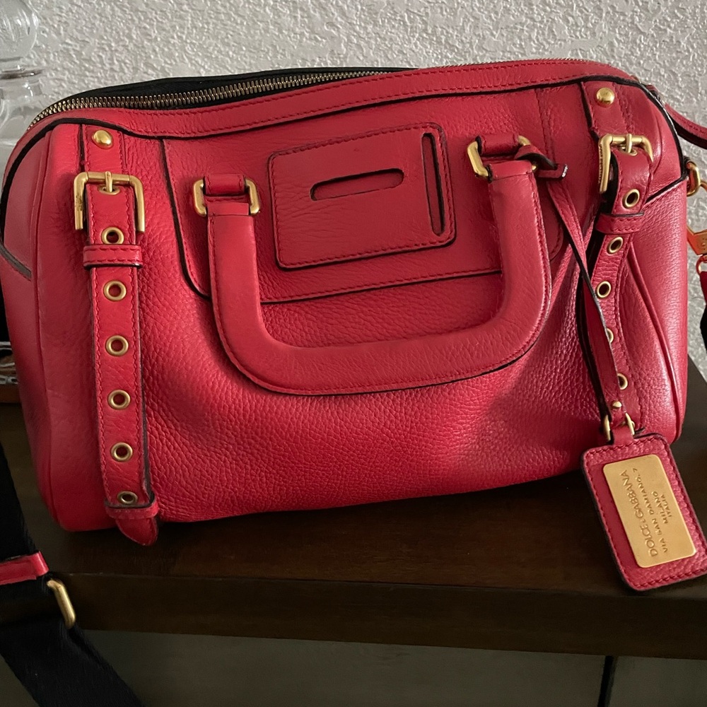 Dolce & Gabbana Red genuine leather Handbag